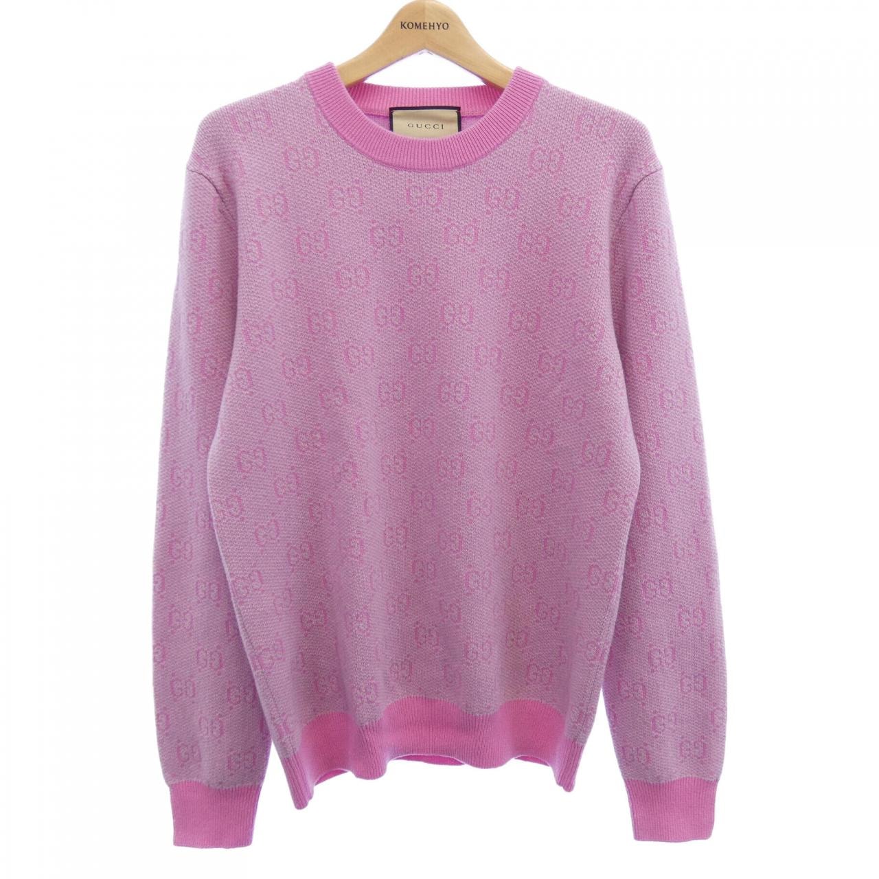 C (やや傷や汚れあり)】グッチ GUCCI GGウールジャカードセーター GG