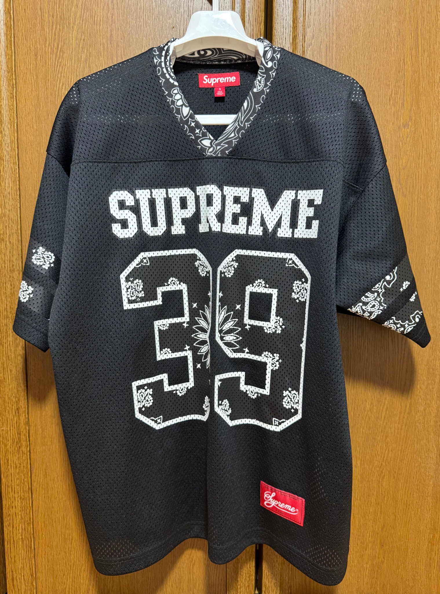 Supreme Bandana Football Jersey "Black"