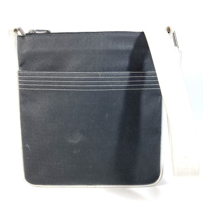 ロエベ LOEWE アナグラム ロゴ バイカラー カバン 斜め掛け ポシェット ショルダーバッグ レザー ブラック