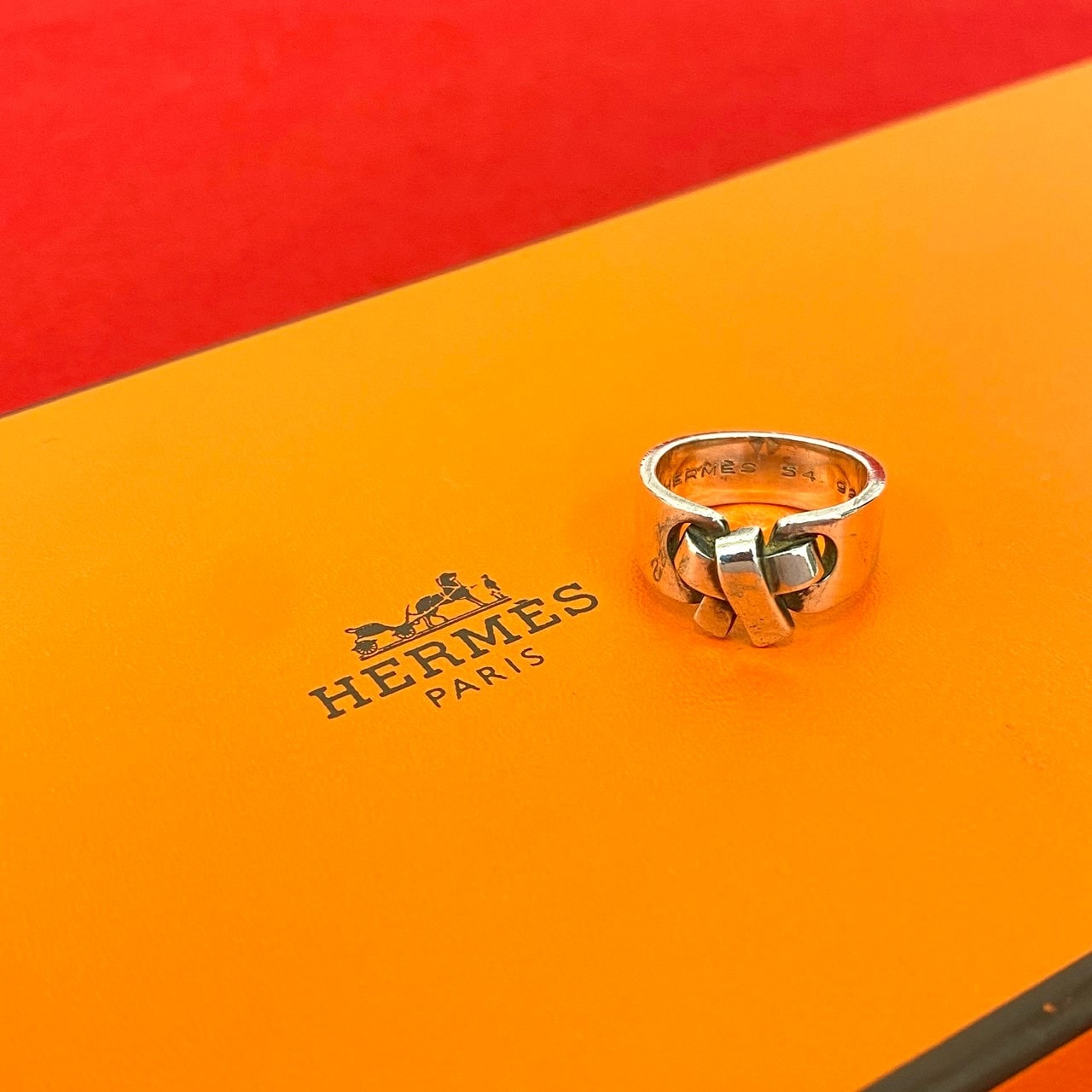 HERMES エルメス ラセット リング シルバー925 リング・指輪 12号 シルバー
 96999
