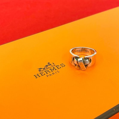 HERMES エルメス ラセット リング シルバー925 リング・指輪 12号 シルバー
96999