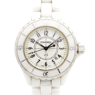 【6wdc0242】シャネル J12 H0968 白文字盤【中古】腕時計 レディース