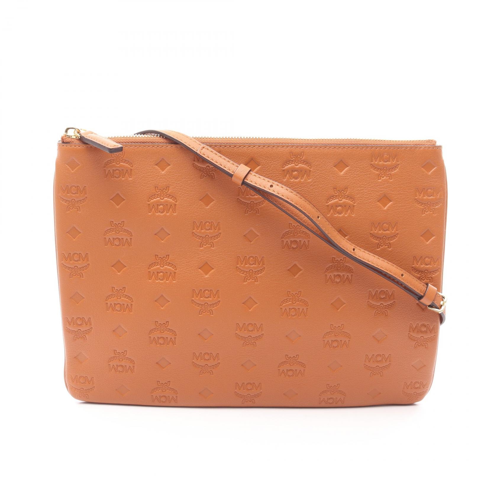 エム・シー・エム MCM ヴィセトス ショルダーバッグ バッグ レザー レディース ブラウン系 【中古】