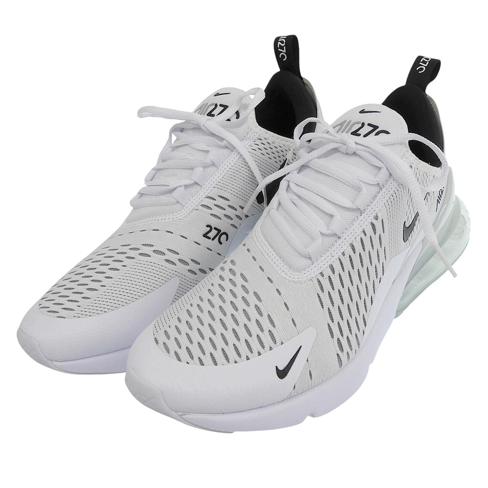 ナイキ 新品同様 Nike Air Max 270 White Black シューズ メンズ ホワイト/ブラック 27cm AH8050-100 9(US)