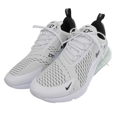 ナイキ 新品同様 Nike Air Max 270 White Black シューズ メンズ ホワイト/ブラック 27cm AH8050-100 9(US)