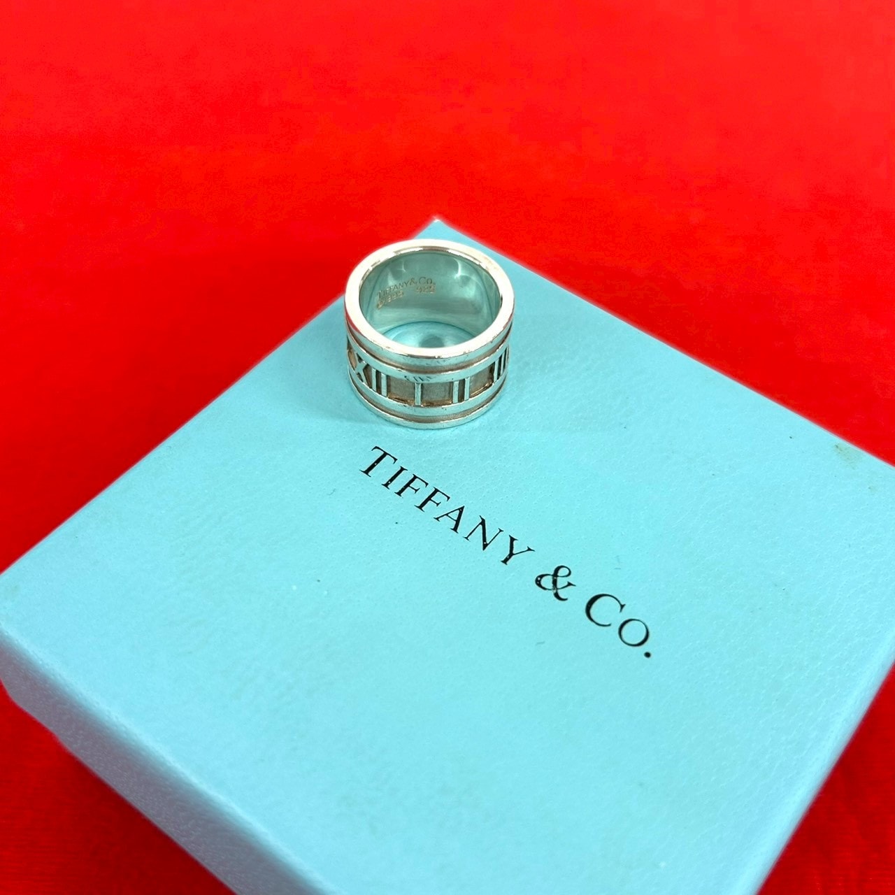 TIFFANY&Co. ティファニー ワイド アトラス シルバー925 リング・指輪 8号 シルバー
 38989