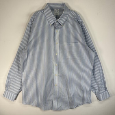 古着 ブルックスブラザーズ Brooks Brothers 長袖シャツ ストライプ REGENT 胸ポケ L ブルー系 マルチカラー メンズ