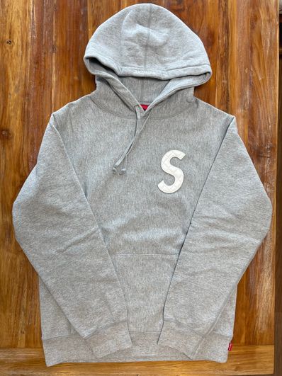 Supreme S Logo Hooded Sweatshirt "Grey" (20SS)