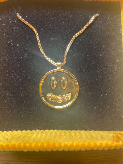 drew house mascot pendant necklace "Gold"