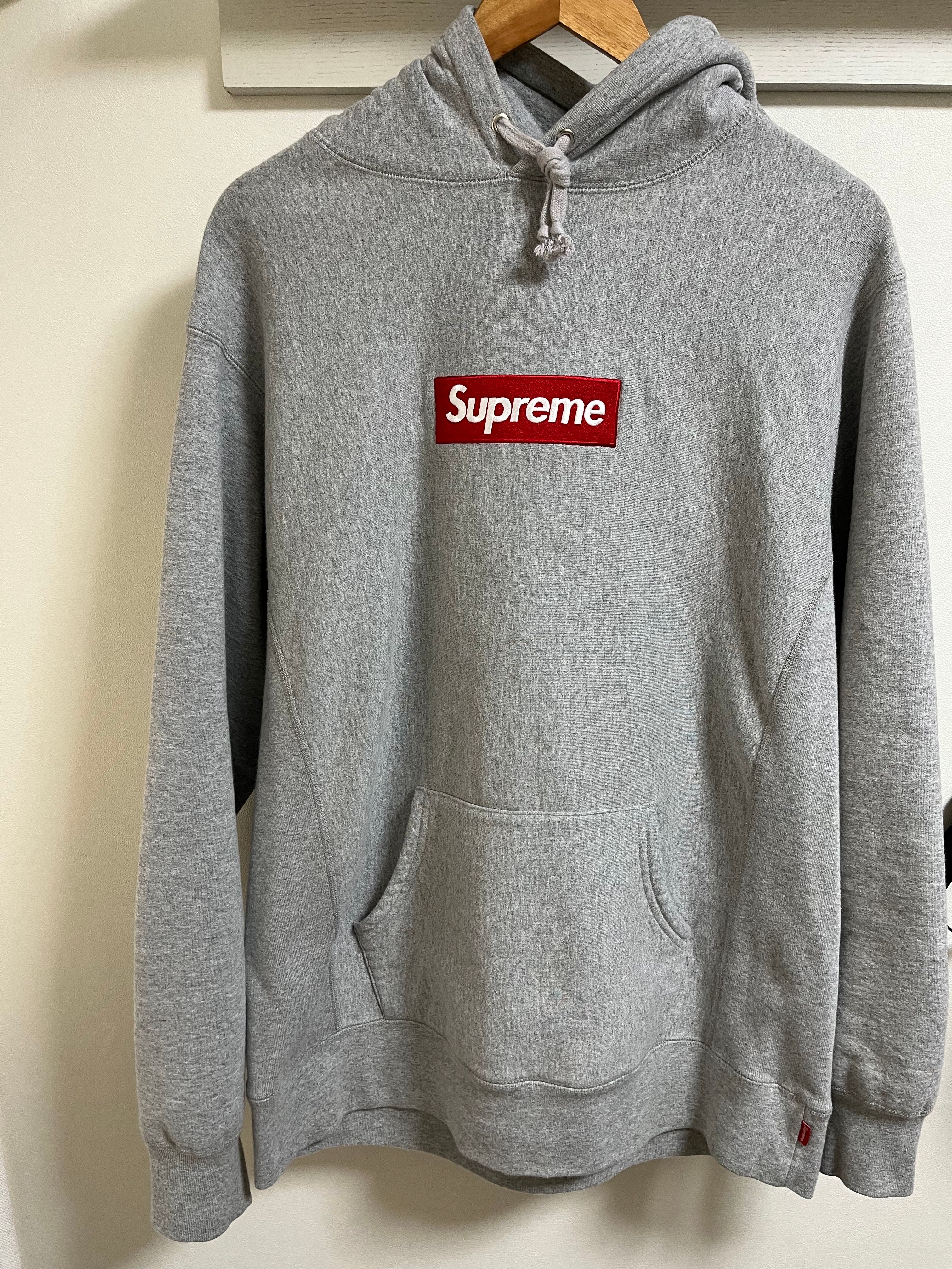 Supreme Box Logo Hooded Sweatshirt "Heather Grey" (12FW)
