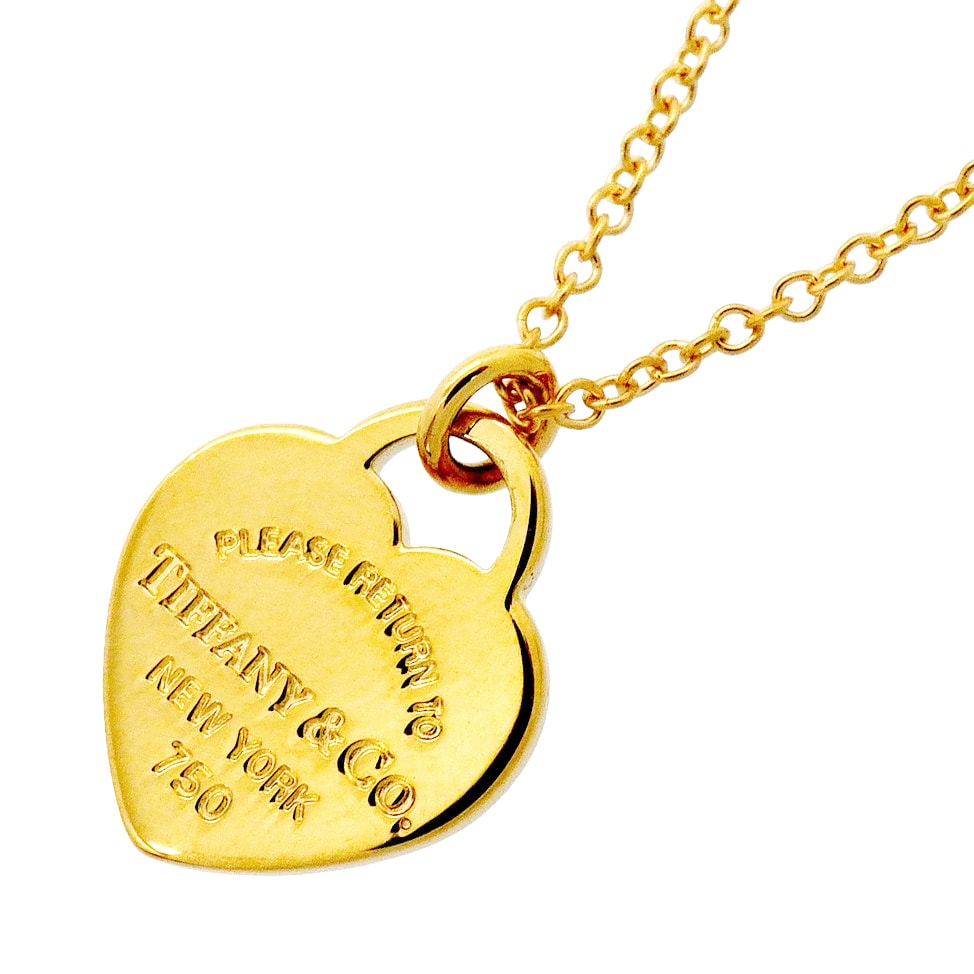 ★最終価格★SALE【6jgb0035】ティファニー ネックレス ミニハートタグ K18YG イエローゴールド【中古】レディース