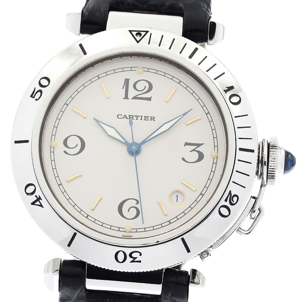 ★保 カルティエ パシャ 38MM デイト W3100655 メンズ 【中古】