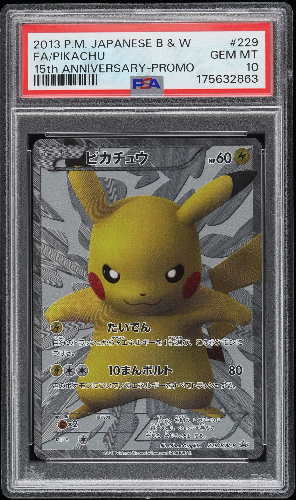 ピカチュウ P [BW-P 229/BW-P](プロモーションカード「ポケモン
