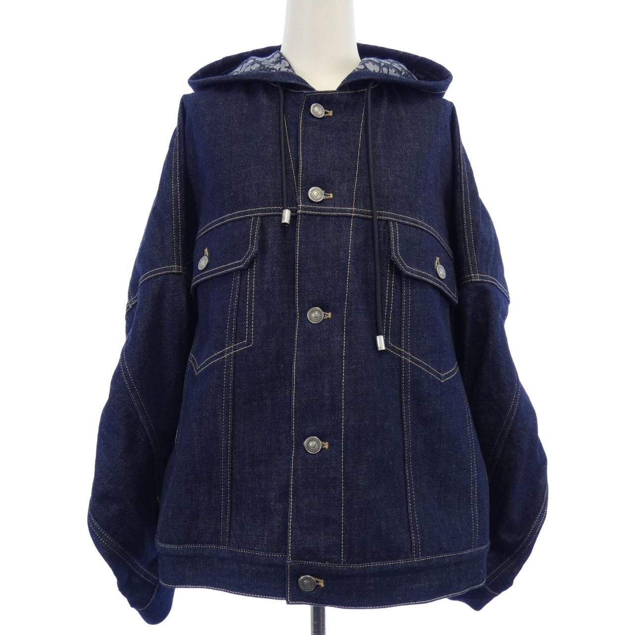 クリスチャンディオール CHRISTIAN DIOR オーバーサイズジャケット ディオール オブリーク 442V34A3161 デニムジャケット