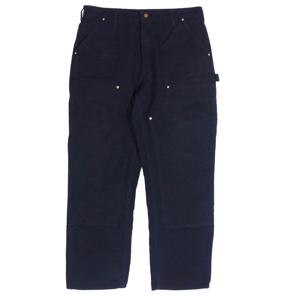 Carhartt カーハート パンツ B01-M DUCK DOUBLE Front Loose FIT ダブルフロント ダック ペインターパンツ ブラック系 34X32【中古】