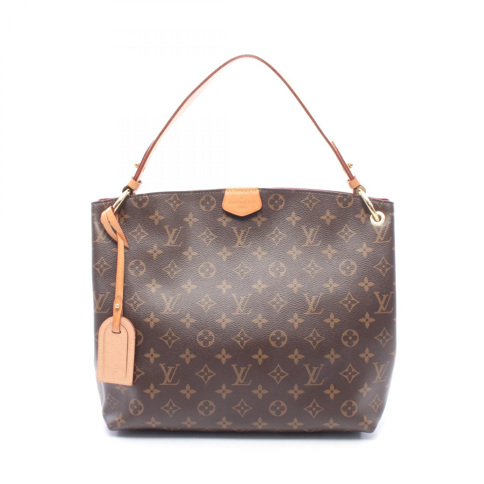 ルイ・ヴィトン LOUIS VUITTON グレースフルPM ショルダーバッグ バッグ PVCコーティングキャンバス レザー モノグラム レディース ブラウン系 M43701 【中古】