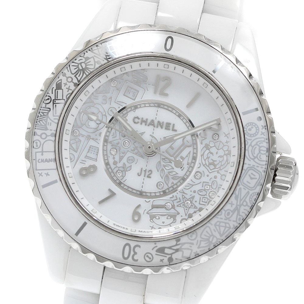 ☆良品 シャネル J12 白セラミック H6477 レディース 【中古】