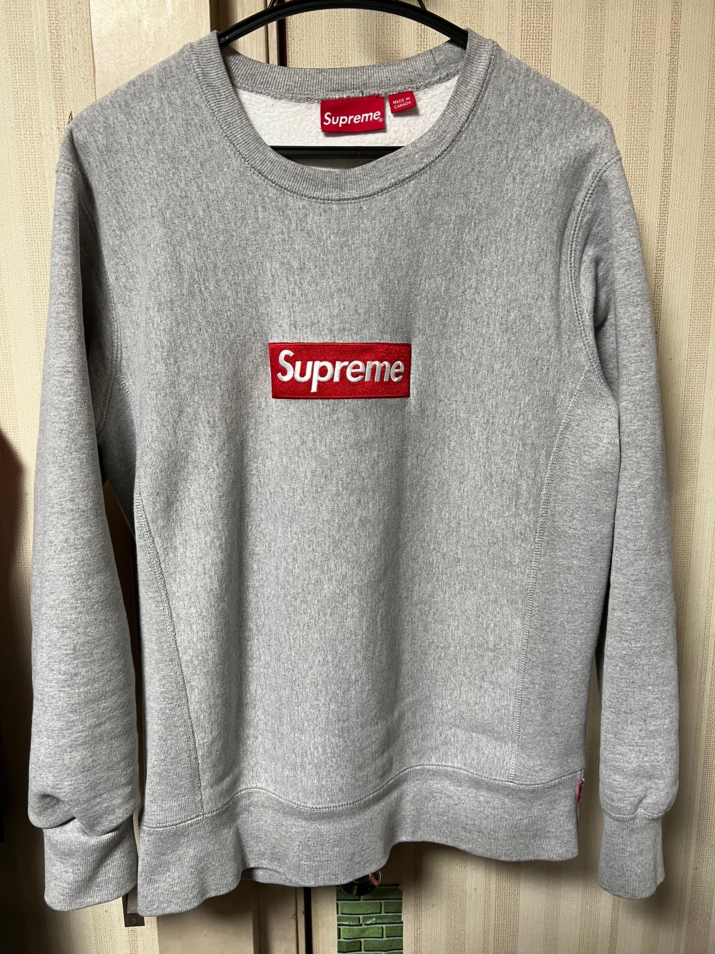 Supreme Box Logo Crewneck "Grey" (15FW)