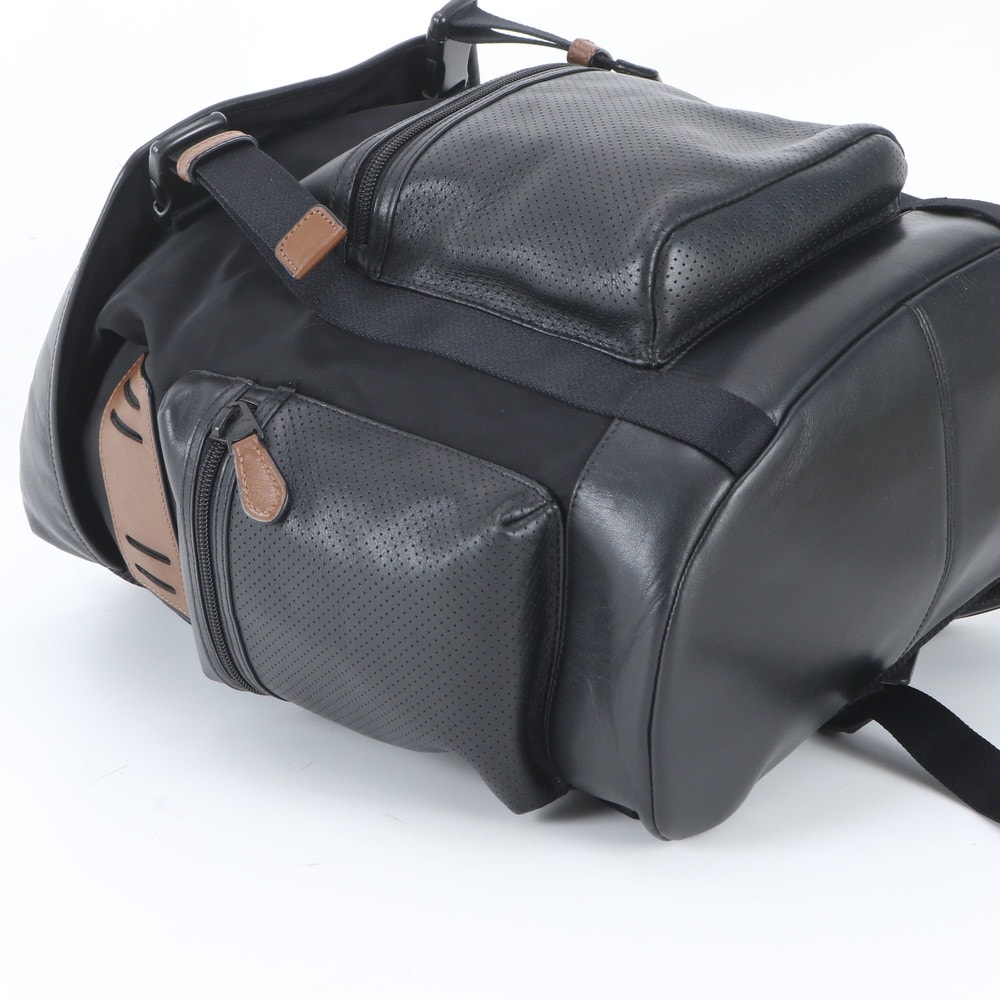 COACH コーチ テレイントレック ナイロン レザー リュック パンチング B (目立った傷や汚れなし)】□極美品 コーチ テレイン トレック