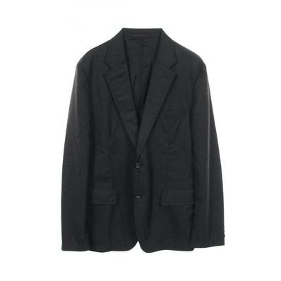 コムデギャルソンオム COMME des GARCONS HOMME ストライプ テーラードジャケット 衣料品 アウター ウール メンズ ブラック系 【中古】