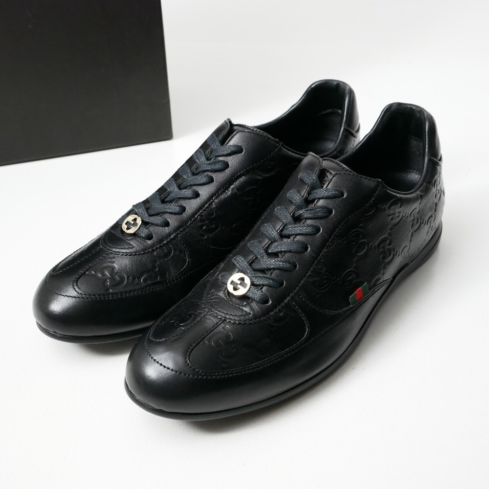 ■美品■GUCCI グッチ スニーカー GG ローカット レザースニーカー ブランド古着【中古】20260929/RB1047