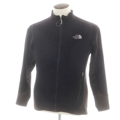 【中古】ザノースフェイス THE NORTH FACE ミドルレイヤー フリースジャケット ブラック【サイズL】【メンズ】