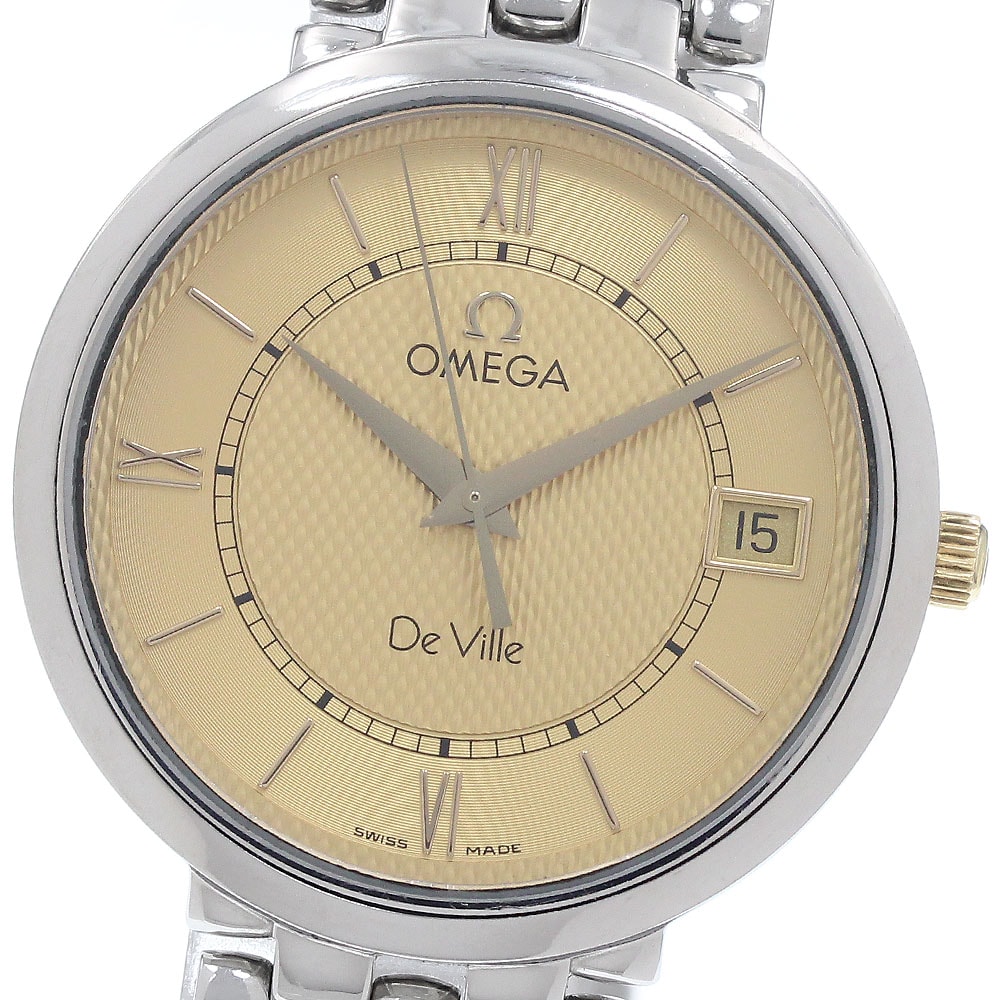 オメガ OMEGA デビル デイト ラウンド クォーツ メンズ _954756