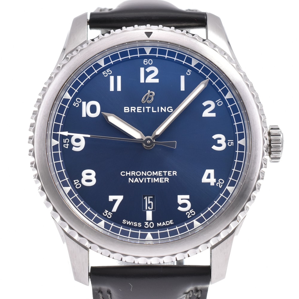 ブライトリング BREITLING A17314 ナビタイマー8 デイト 自動巻き メンズ 良品 箱・保証書付き R#146530