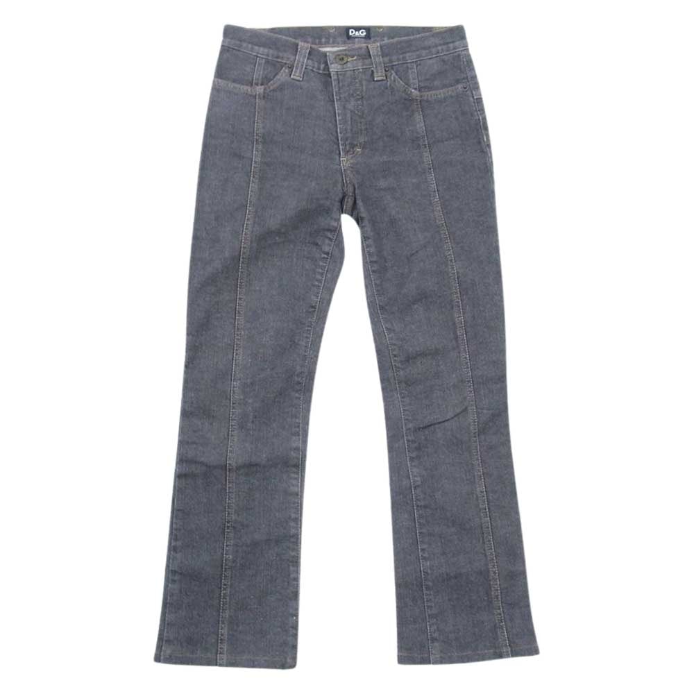 DOLCE&GABBANA ドルチェアンドガッバーナ デニムパンツ バック プレート スキニー デニム パンツ ブラック系 40【中古】