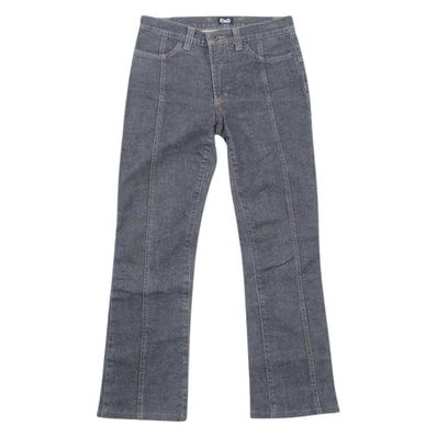 DOLCE&GABBANA ドルチェアンドガッバーナ デニムパンツ バック プレート スキニー デニム パンツ ブラック系 40【中古】