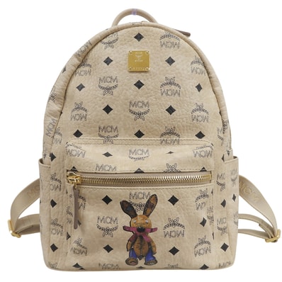 エムシーエム ヴィセトス クラシックラビット バッグパック リュック・デイパック レディース レザー ベージュ