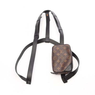 ルイ・ヴィトン LOUIS VUITTON ユーティリティ ハーネスバッグ ショルダーバッグ バッグ PVCコーティングキャンバス レザー モノグラム メンズ ブラウン系 M44470 【中古】