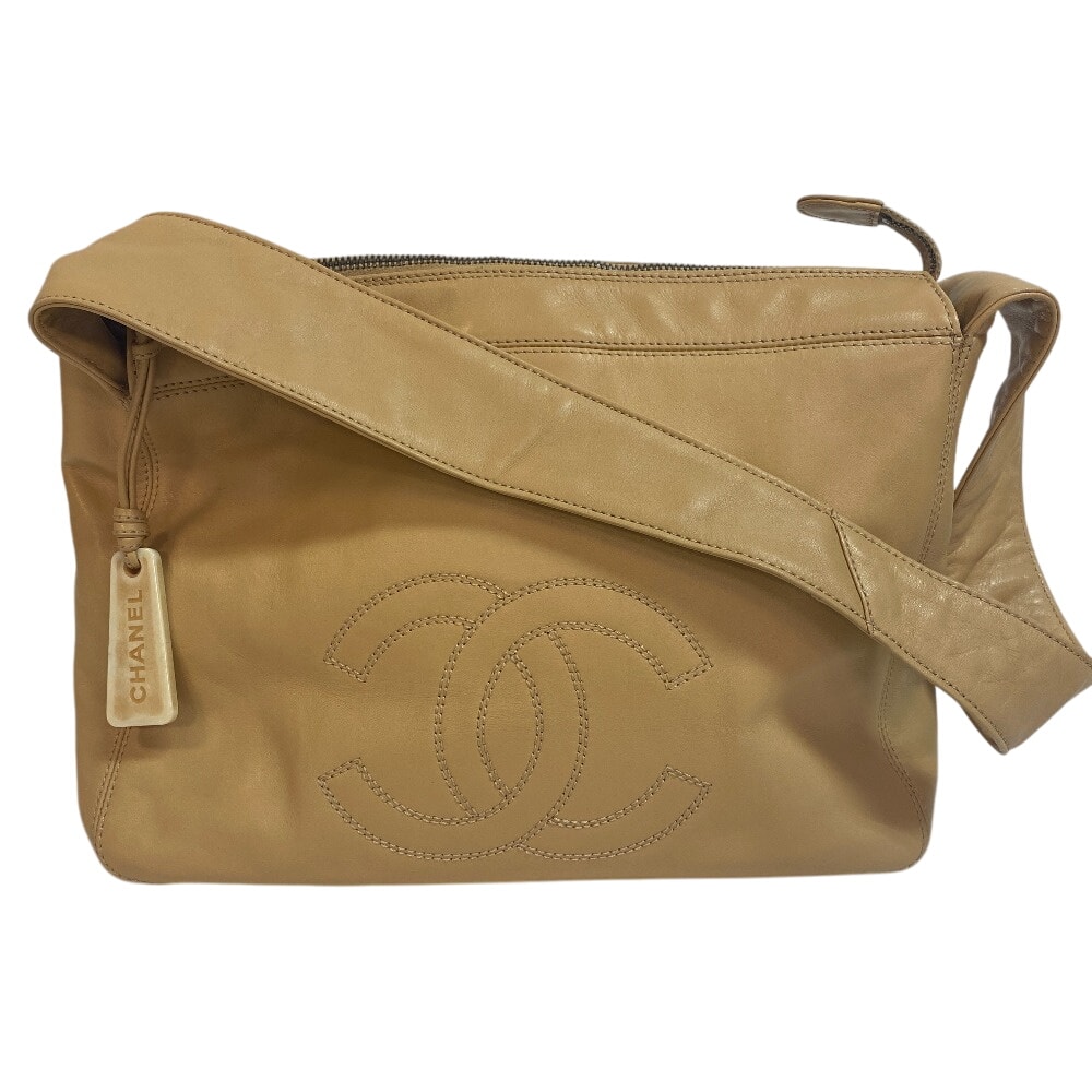 シャネル CHANEL ショルダーバッグ ココマーク ベージュ