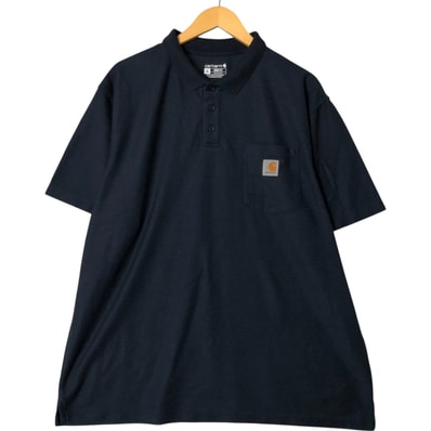 古着 カーハート Carhartt Loose Fit 半袖 ボーダー ポロシャツ メンズXL相当/eaa529141