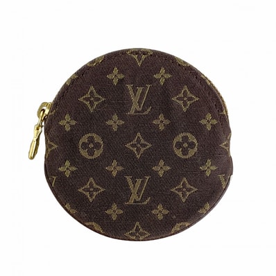 ★SALE【6da0702】ルイヴィトン コインケース モノグラム・ミニラン ポルトモネロン M95232 エベヌ【中古】レディース