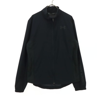 UNDER ARMOUR アンダーアーマー プリントロゴ 長袖 ジップジャケット M ブラック