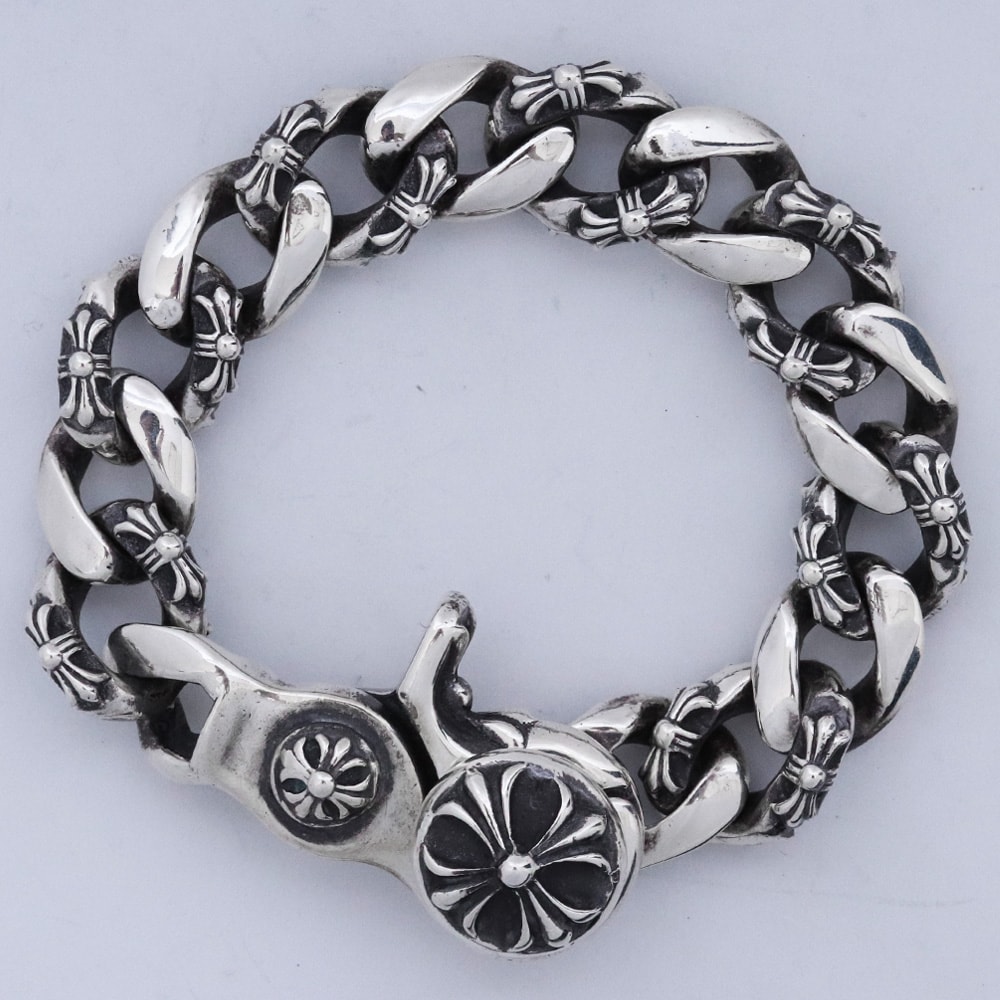 Chrome Hearts Fancy Chain Clip Bracelet "Silver"