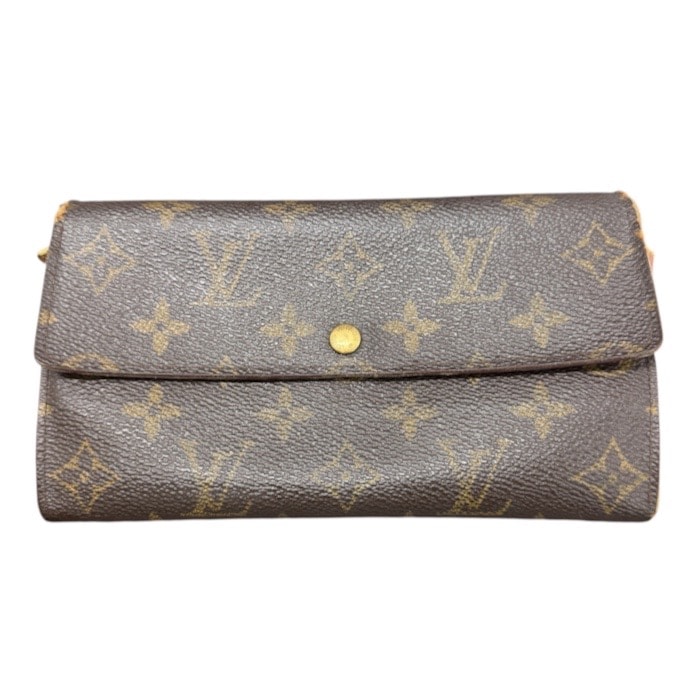 LOUIS VUITTON ルイヴィトン モノグラム ブラウン PVC 長財布 S1-00247 【中古】