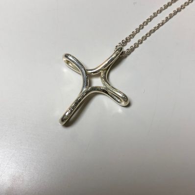 Tiffany & Co Infinity Cross Necklace "Silver"