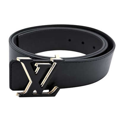 LOUIS VUITTON ルイヴィトン ベルト ベルト・LV オプティック 40MM リバーシブル 100/40 ファッションアイテム M0226S レザー ブラック 黒 ゴールド金具 メンズ【中古品】