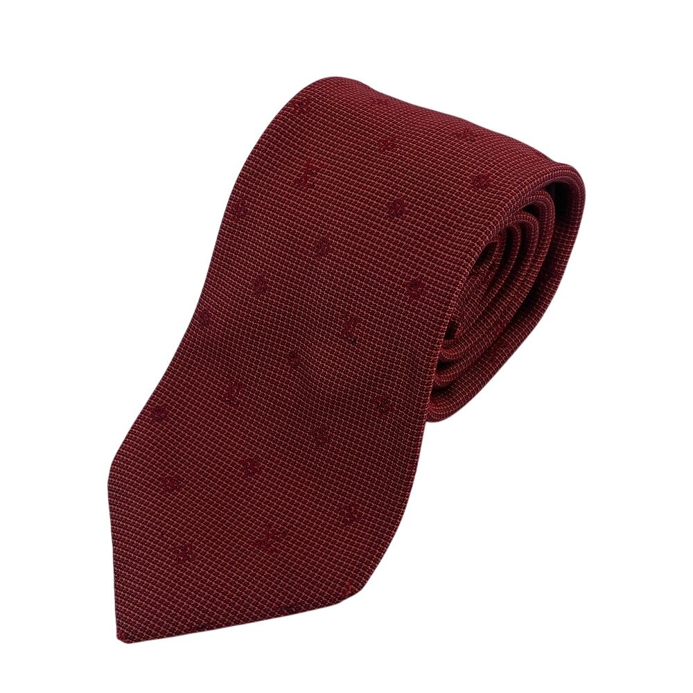 ルイヴィトン LOUIS VUITTON ネクタイ ボルドー