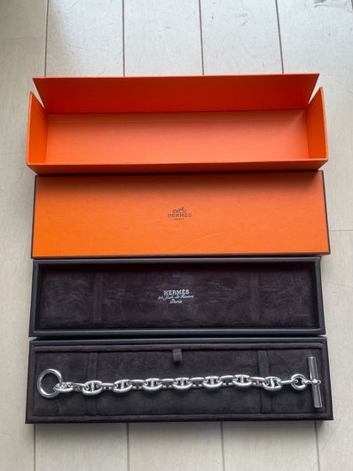 Hermes Chaine D'ancre MM Bracelet "Silver"