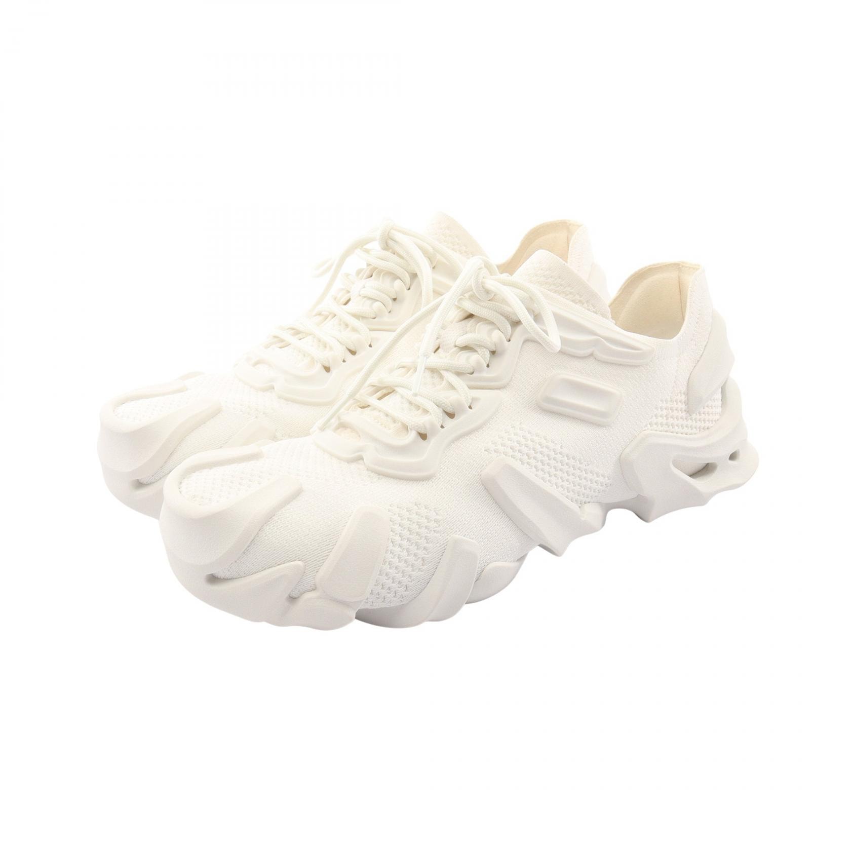 ボッテガヴェネタ BOTTEGA VENETA フレックス スニーカー 靴 ファブリック メンズ ホワイト系 788808 【中古】