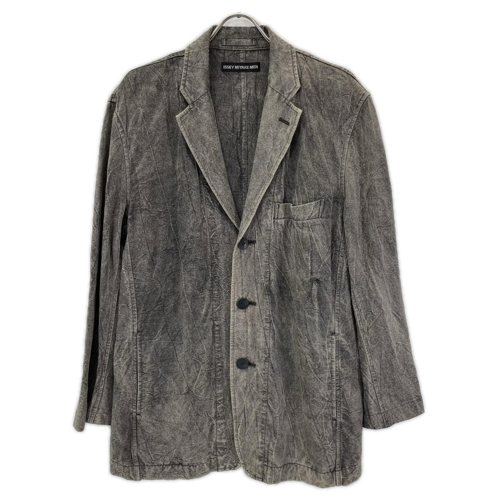 イッセイミヤケメン 14AW ME43FD041 リネン 製品染め テーラード ジャケット 3