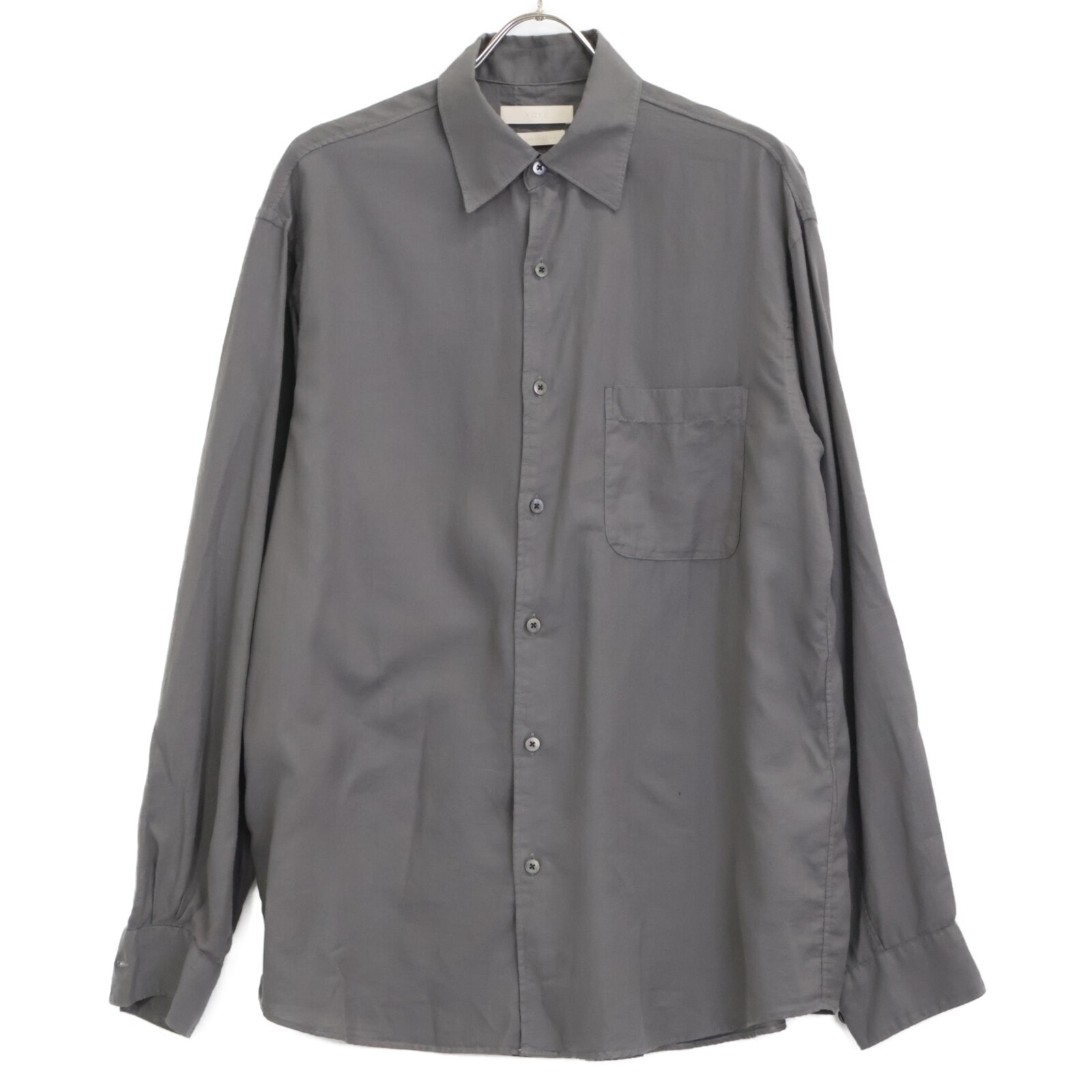 ヨーク ｸﾞﾚｰ GARMENT DYED COTTON SILK TWILL SHIRT 2