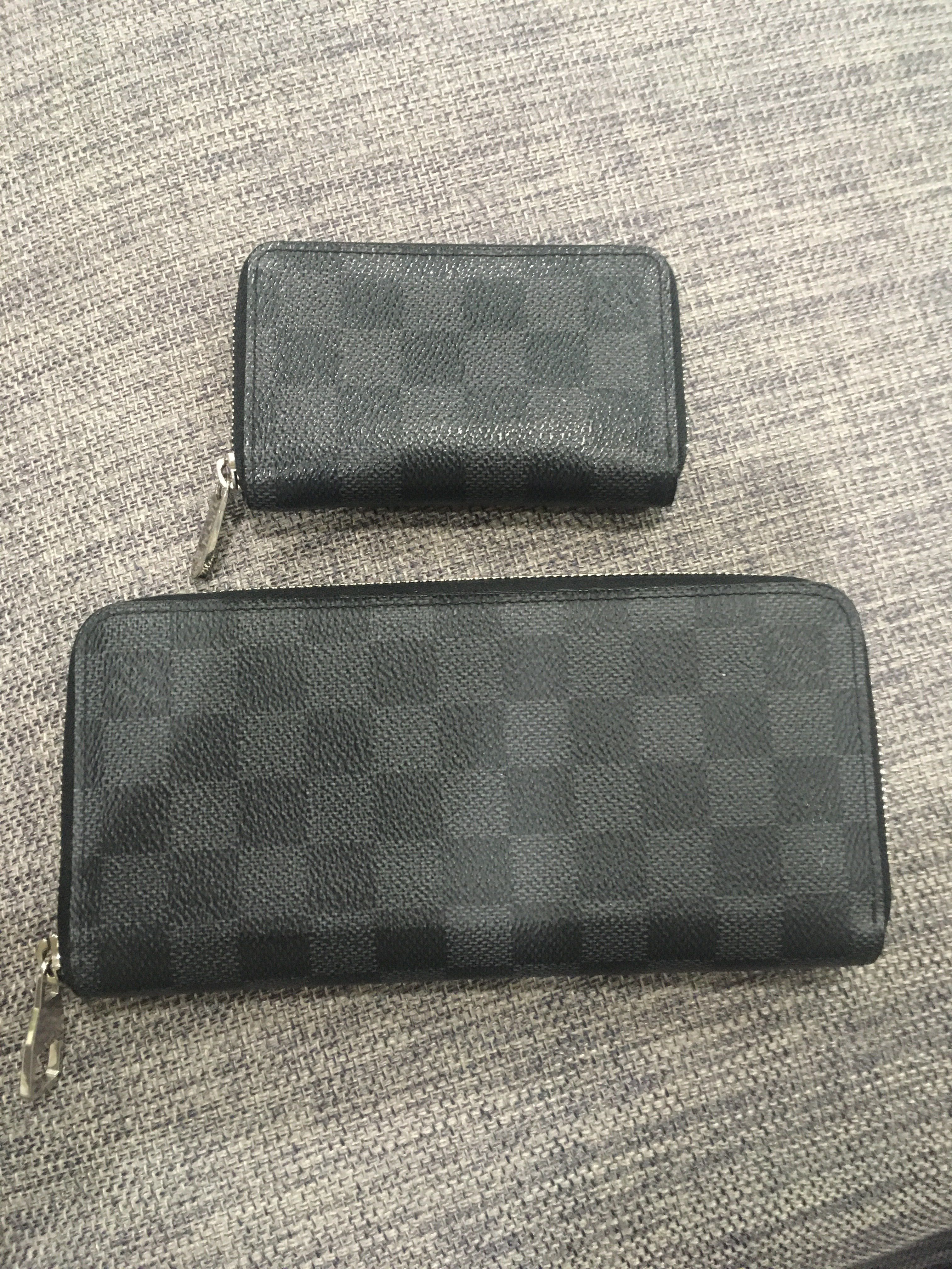 Louis Vuitton [Old Model] Zippy Wallet Vertical Damier Graphite