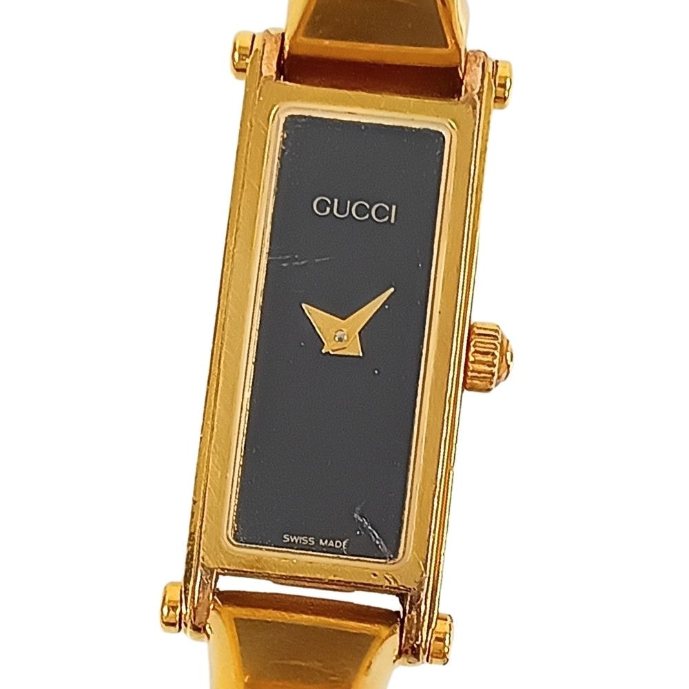GUCCI グッチ 1500 スクエア バングルウォッチ クォーツ レディース 腕時計 C1083