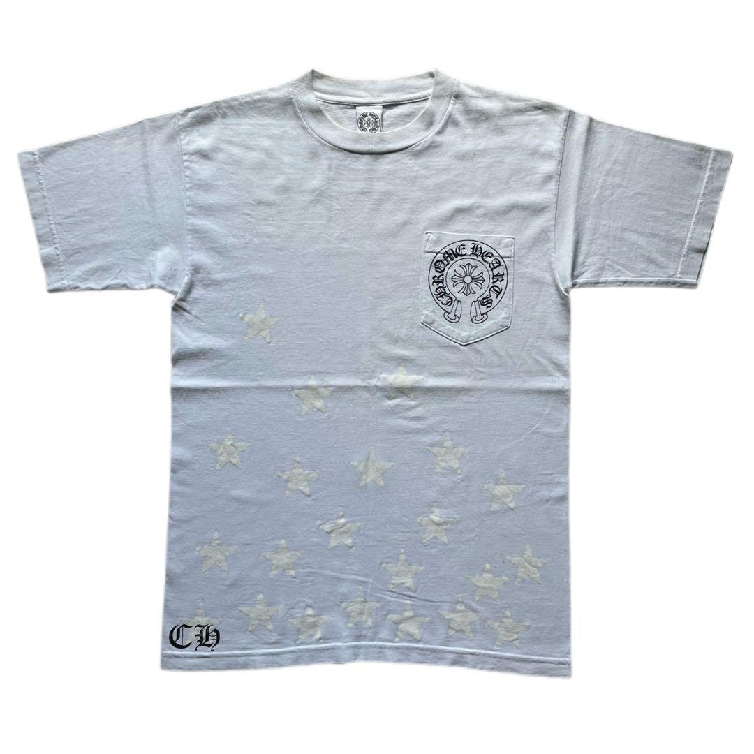 90s オールド クロムハーツ Tシャツ ホースシュー ラベル スター Tシャツ ヴィンテージ 