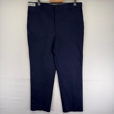 古着 レッドキャップ RED KAP USA製 パンツ チノパン スラックス ストレート ジッパーフライ ワークパン w38 ネイビー系 メンズ