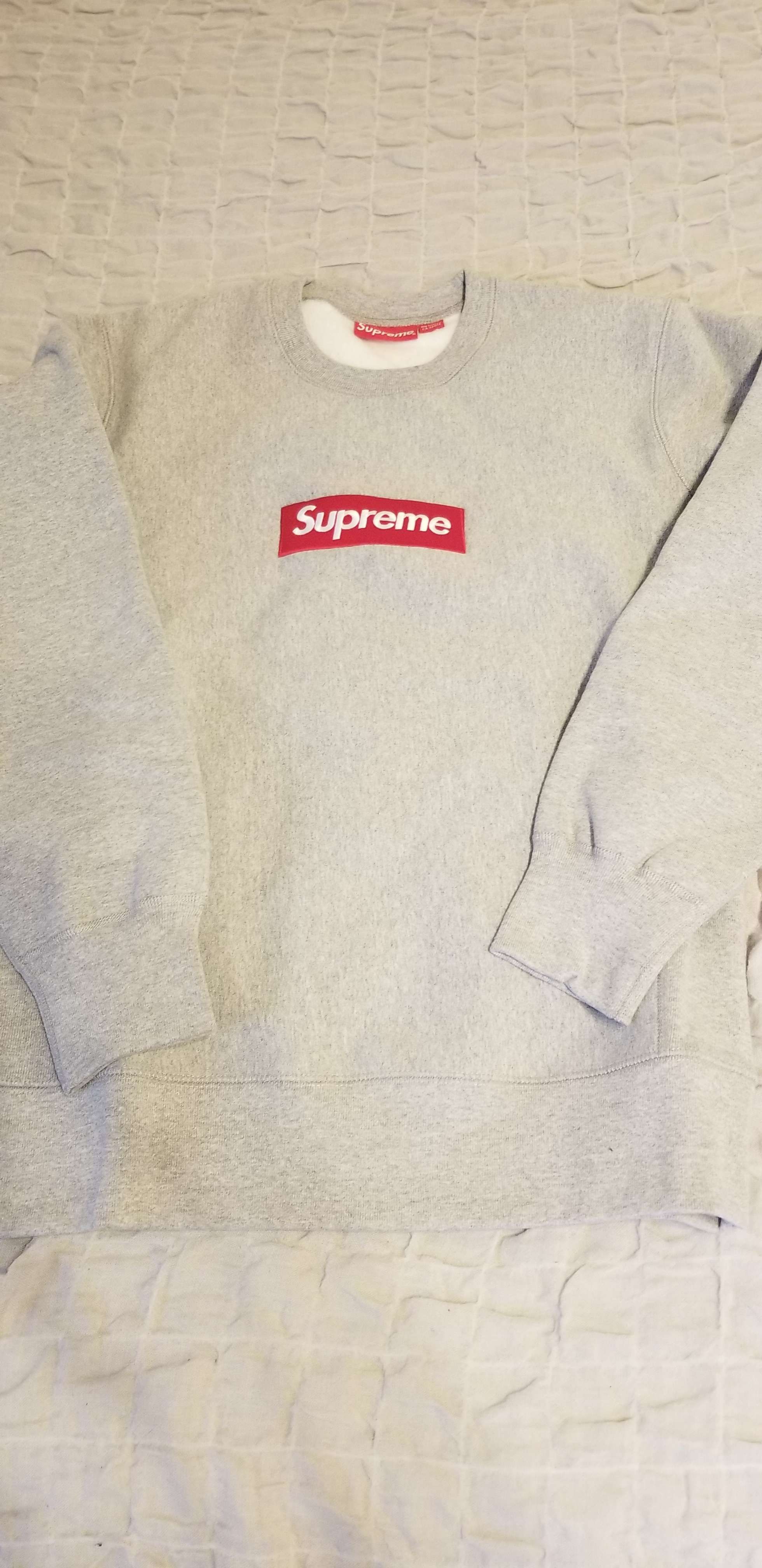 Supreme Box Logo Crewneck "Grey" (15FW)